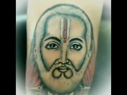 Raghavendra tattoo King of tattoo Kannada song best tattoo - YouTube
